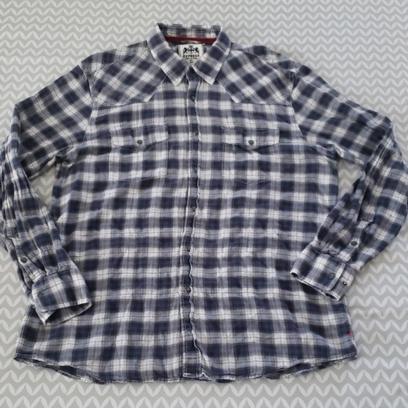 Express Other - 💙5 for $20 / Express mens plaid shirt